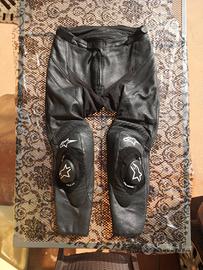 pantaloni moto 52 Alpinestars pelle come NUOVI