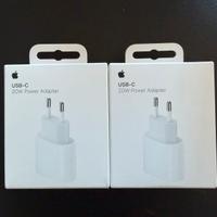 2 alimentatori Apple 20 W iPhone iPad MacBook neo