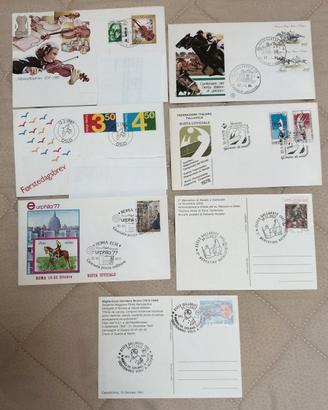 buste e cartoline con annullo
