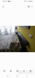 Letto IKEA HOPEN 160x200 nero/marrone con rete reg