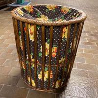 Cesto in legno e vimini