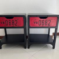 Coppia comodini industriali condizioni perfette