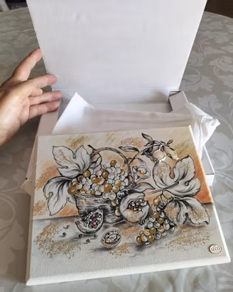 quadro creazione artistica in argento 925