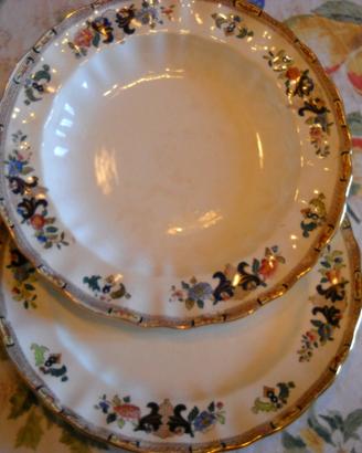 Set piatti Richard Ginori 1920 porcellana-oro