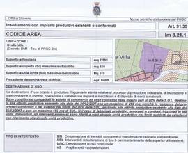 TERRENO EDIFICABILE ARTIGIANALE COMMERCIALE 2370Mq