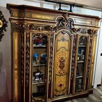 Vetrina Barocca Pellizzoni in ciliegio