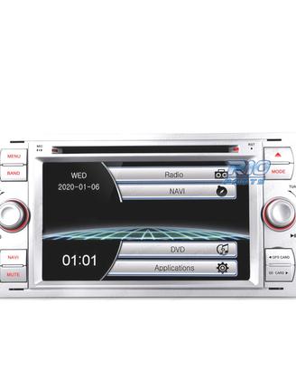 NAVIGATORE RADIO 7" PER FORD QUADRATA COLORE ARGE