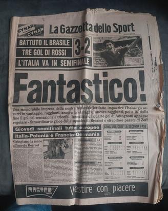 Gazzetta dello Sport mondiali calcio 1982