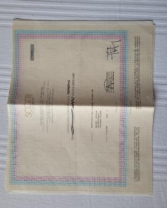 4 certificati azionari