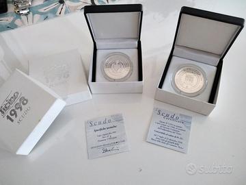 Scudi di argento 999 bicentenario Canton Ticino