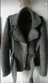 Giacca elegante da donna in lana cotta, taglia M