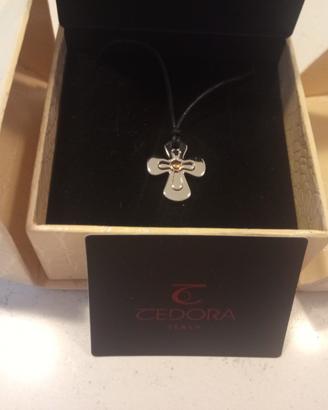Ciondolo croce Tedora Acciaio inox nuovo