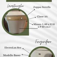 Lavastoviglie Zoppas + Frigorifero Rex