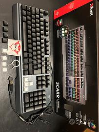 Tastiera Gaming Meccanica - Trust GXT 877 SCARR