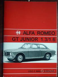 Libretto uso e manutenzione Alfa GT junior