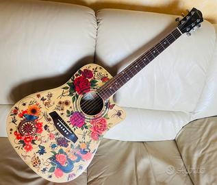 Chitarra Acustica Ibanez V-70CE personalizzata