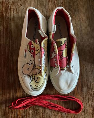 Superga - scarpe da ginnastica con pelo