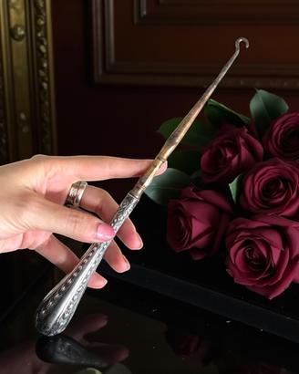 Antico allaccia stivali argento 1800 art nouveau