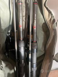 Canne nash dwarf e mulinelli shimano