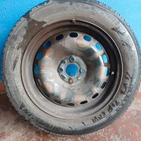 4 Ruote R15 per FIAT cerchi in ferro+pneumatici 