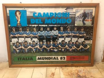 Quadro Poster Italia Campioni Del Mondo 82