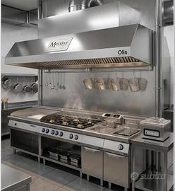 Blocco cucina profes olis + sistema di aspirazione
