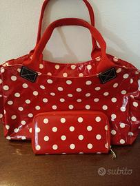 Borsa bauletto con portafoglio abbinato