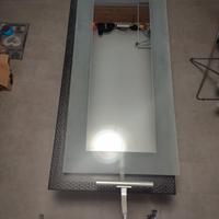 Specchio con poggiapiedi