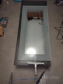 Specchio con poggiapiedi