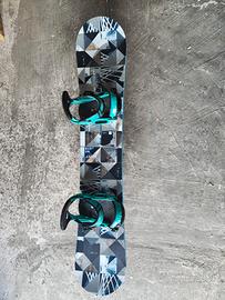 Burton Clash Snowboard Attacchi Custom L Wide 157