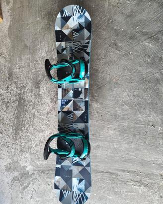 Burton Clash Snowboard Attacchi Custom L Wide 157