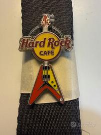 Spilla vintage Hard Rock cafè e fascia porta badge