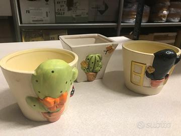 Vasetti per piantine decorati