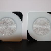 Coppia di piatti in vetro Studio Pitti 198