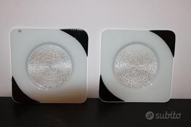 Coppia di piatti in vetro Studio Pitti 198