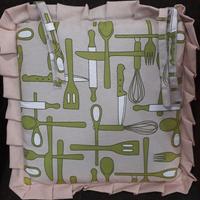 Cuscino per sedia con cerniera set 6pz