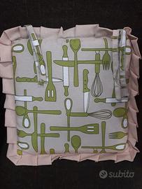 Cuscino per sedia con cerniera set 6pz