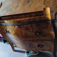 Secretaire + comodino stile veneziano