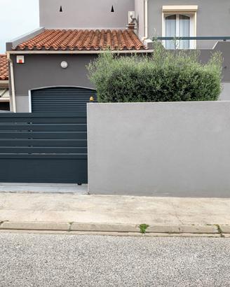 Cancello scorrevole + cancello pedonale Misto