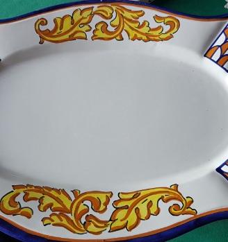 Vassoio ceramica cilentana