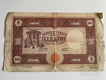 1000 lire ‘’ Barbetti’’  Euronova 1970