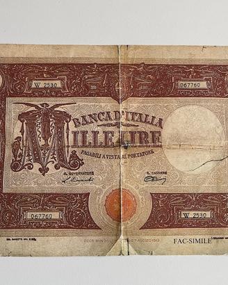 1000 lire ‘’ Barbetti’’  Euronova 1970