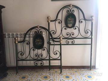 Letto singolo in ferro battuto Maggioni