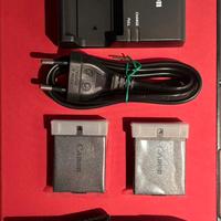 Kit 2 batterie canon LP-E10 con caricabatterie