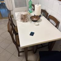 Tavolo 120x70 piu 6 sedie