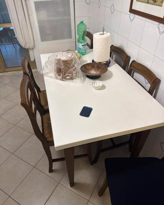 Tavolo 120x70 piu 6 sedie