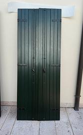 Balconi/Persiane verdi usate – buono stato