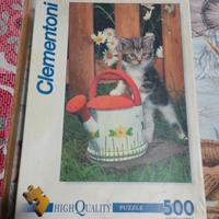 Puzzle gatto 500 pz Clementoni 