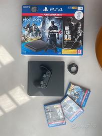 PS4 SLIM 1TB BUNDLE con Joystick e 3 giochi