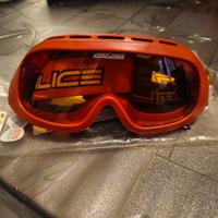 maschera/occhiali sci Salice età 7/12 anni